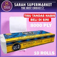 Toilet paper Bathroom Tissue (8000s x 3Ply X 10 Rolls) -KCA Pang Sai Paper