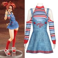 Chucky doll cosplay costume Chucky overalls  Halloween costume performance