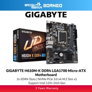 GIGABYTE H610M-K DDR4 LGA1700 Micro-ATX Motherboard