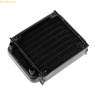 Doublebuy 1PC Black 80mm Aluminium Water Cooling Computer CPU Radiator Water Cooler 8 Tube