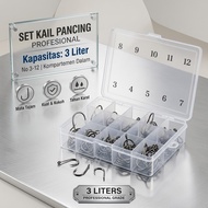 MATA TaffSPORT 70 PCS Fishing Hook Set J HOOK No. 3-12 Premium