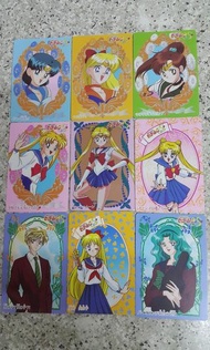 美小女戰士，1張雷射閃，8張透明貼纸膠片，全新，葵芳交收