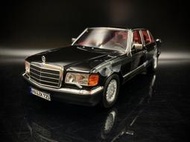 【收藏模人】Norev Mercedes-Benz 560sel 1985 W126 黑色 紅內裝 1:18 1/18