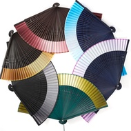 6-inch Folding Hand Fan For Women - Foldable Chinese Vintage Bamboo Silk Dance Fan With Tassel  For 