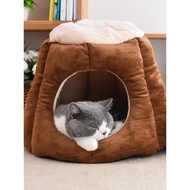 冬季保暖貓窩寵物用品四季貓睡袋深度睡眠半封閉式貓咪帳篷貓屋