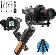 FeiyuTech AK2000C Gimbal Camera Handheld Stabilizer with OLED Touch Screen Compatible for DSLR Camera Sony A9/A7series a6300 Canon M50 EOS R Panasonic Nikon Fujifilm Max Payload Updates to 2.2 kg