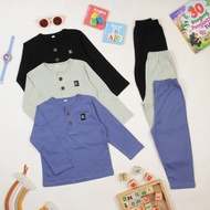 DapKids Boys and Girls Set 0-6 Years Long Sleeve Long Pants Kids Button Pattern One Set Kids