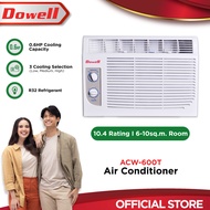 Dowell ACW-600T .6HP Inverter Grade Air Conditioner Aircon for small room Window Type