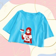 CROP TOP OVERSIZE INDONESIA / I LOVE INDONESIA T-SHIRT / INDONESIAN SOUVENIRS / INDONESIAN T-SHIRT