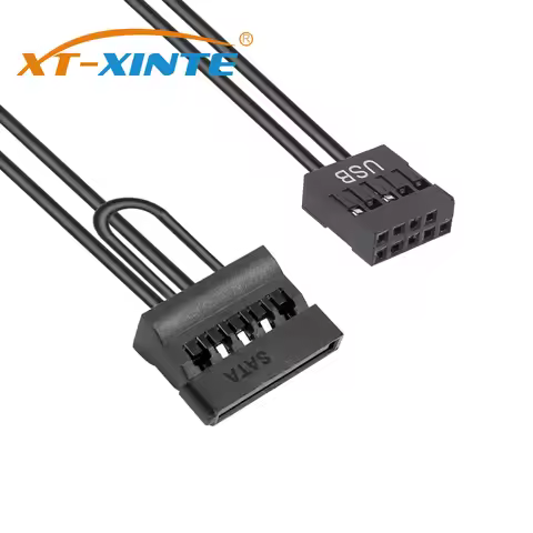 XT-XINTE 9 Pin USB Adapter to SATA SSD 2.5 Inch SSD Power Supply Cable for ITX Motherboard Main Boar