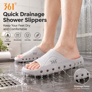 361 Degrees Magic Carpet Drainage Slippers Quick Dry Thick Sole Bath Shower Slides For Women And Men