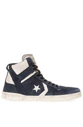 真品 CONVERSE John Varvatos x All Star 聯名 復古 高筒休閒鞋 藍白 US9.5