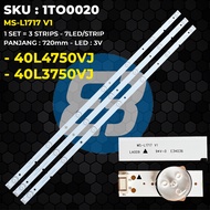 TOSHIBA 40 Inch TV Backlight 40L3750VJ 40U4750VJ MS-L1717 V1