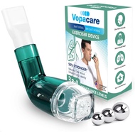 Flutter Valve Breathing Exercise Device for Lungs, Mucus Removal & Lung Strengthening, Adjustable Re