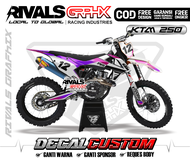 DECAL KTM 2017 85/ 125/250/300/450 EXC SIXDAYS CUSTOM DESIGN 10