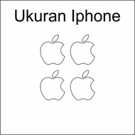 (isi 8 Pcs) Sticker Logo iphone graskin skin handphone iphone