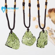 Natural Moldavite Impact Glass Czech Meteorite Energy Pendants Stone Chakra L0c8