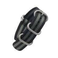 NATO Watchband Nylon Strap 19mm 21mm 23mm Striped Replacement Band Watch Zulu Wtrap Cordura Watch Wt