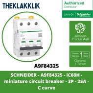 SCHNEIDER - A9F84325 - iC60H - miniature circuit breaker - 3P - 25A - C curve
