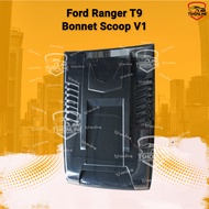 Ford Ranger T9 Bonnet Scoop (Matt Black) Ranger XLT Wildtrak V1 T9 Bonnet Scoop T9 Hood Cover Ranger