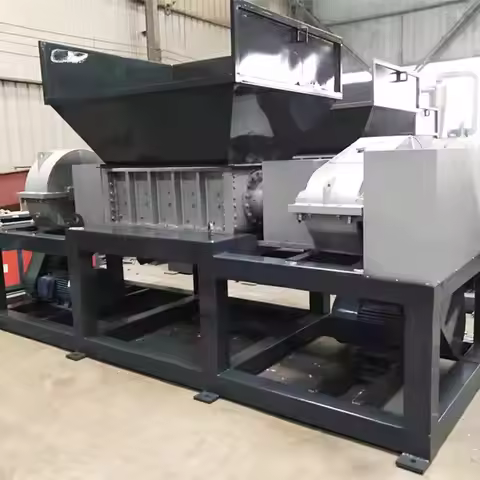 Tyre Recycling Crusher Machine Big Waste Plastic Rubber Shredder Metal Shredder / Scrap Metal Shredd