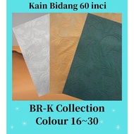 Kain Langsir Blackout Bunga Timbul Bidang 60''/ Curtain Sunblock Embossing Cloth 80%~95% (BR-K15~30)