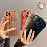 DA3720 SOFTCASE VINTAGE WOOVEN TWEED KNIT FABRIC FOR SAMSUNG A02S A03 CORE A03S A04 A04E A10 A10S A1