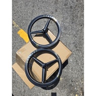 santoks 20 inchi 406 Tri spoke Folding Bike Carbon Wheelset