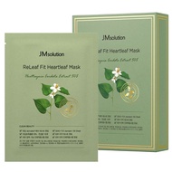 [Made in Korea] JM SOLUTION Relief Fit Heartleaf Mask 35ml x 10pieces