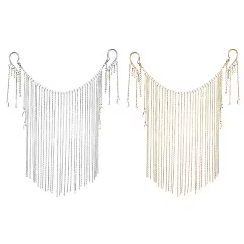 Vintage Chinese Tassel Veil Mask Woman Metal Chain Face Mask Masquerade Dancing Face Curtain Jewelry