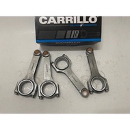 [ READY STOCK ] CARRILLO® PRO-H  racing con rod  H-BEAM  EVO 123 Pin 22mm  OEM / Length 150 mm OEM conrod connecting rod