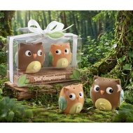 Bottle Salt Chili Simulation 2 Cute Owls Table Decoration Stylish Clear Stock