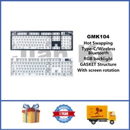 GMK104 Wireless Mechanical Keyboard Barebone Kit 100% Hot swappable RGB GASKET Custom Gaming Keyboar