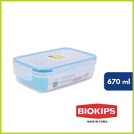 ◊ ✲ Biokips Rectangular Food Storage Container 670ml Airtight And Leakproof