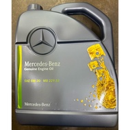 MERCEDES BENZ ENGINE OIL 5W-30 SAE MB 229.52 5L 1.32 US-gal 100% ORI GENUINE ENGINE OIL