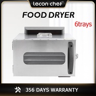 leconchef food dryer 6 trays 400W food dehydrator เครื่องอบผลไม้ใหม่เชิงพาณิชย์ครัวเรือนความจุขนาดใหญ่ผลไม้และผักที่ละลายน้ำได้เครื่องเป่าลมอ