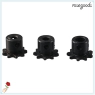 ROSEGOODS Roller Sprockets, Single Strand 1/4" Pitch 25 Chain 9 Tooth Gear, with Set Screws Black Ox