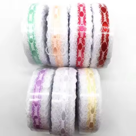 30MM 5 Yards 10 Yards 20 Yards White Lace Ribbons DIY Handmade Material Headdress Hair Bows Christma