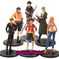 Bisa Cod Action Mini Figur Anime One Piece Law Ace Nami Sanji Zoro