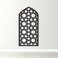 3D Islamic Pattern Cut Out Wall Art Kubah Mihrab Kerawang Islamic Dekorasi Dinding (c)