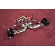 Porsche Cayman 718 Rear Exhaust Pipe GT4 Belakang