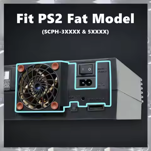 Hot Selling-Silent Cooling Fan Upgrade Kit For Playstation 2 Fat Console For SCPH-3XXXX&SCPH-5XXXX M