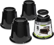 Slipstick CB671 5 Inch Bed Risers/Furniture Raisers with Steel Reinforced Holder Top, Lifts Height 5