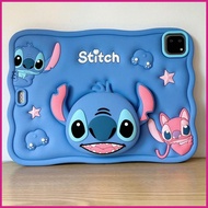 For Samsung A9 A9plus Protective Cover for Tablet Silicone Cartoon Tablet Case Bracket Anti-Slip Gri