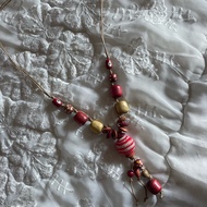 Natural Wooden Material Necklace Style Hippie Fairy Whymsical 2hand Second Hand