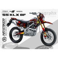 MERAH Decal KLX BF FULBODY VILLAGE GIRLS - DECAL KLX RED KLX-55