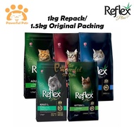 Reflex Plus Cat Dry Food 1kg Repack / 1.5kg Original Packing Makanan Kucing