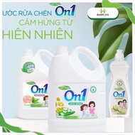 Nước rửa chén nước rửa bát On1 thiên nhiên tinh chất Kiwi & Aloe Vera sáng bóng bảo vệ da tay