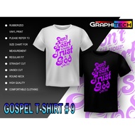 GOSPEL T-SHIRT "DON'T LET YOUR HEART BE TROUBLED TRUST IN GOD" UNISEX (DESIGN 9)