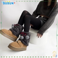 SUSUN Plush Fluffy Boots Cover, Fur Plush Fluffy Thickened Boots Socks,  Hairy Balls Y2K Warm Hosier